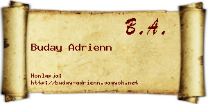 Buday Adrienn névjegykártya