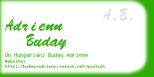 adrienn buday business card